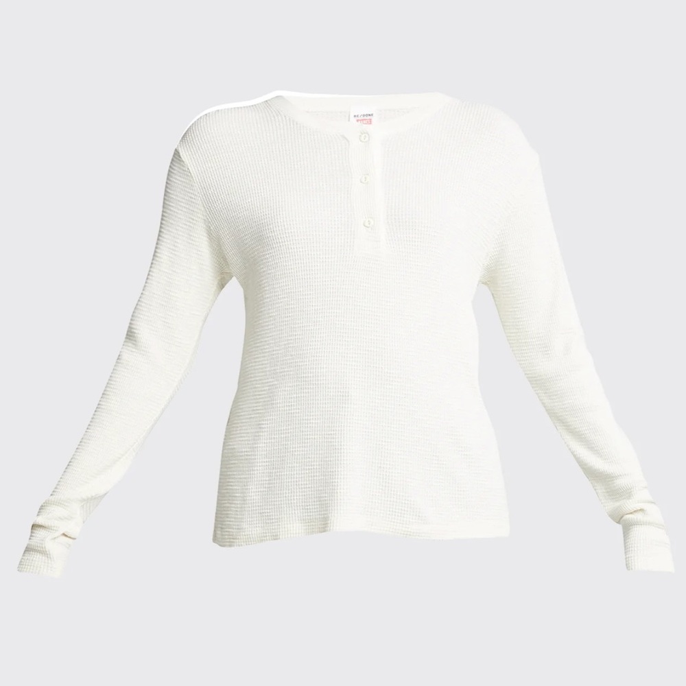 Long-Sleeve Henley Top